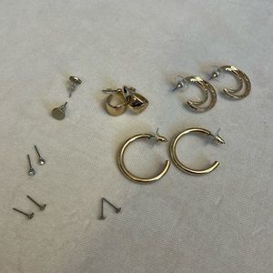 Nordstrom Gold Nickel Free Earring Set (7)